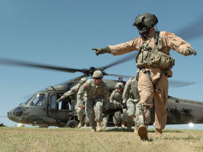 UH-60A Black Hawk Medevac with flight medics 