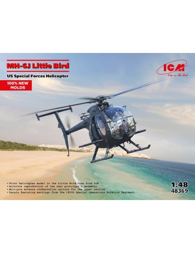 MH-6J Little Bird, US Special Forces Helicopter (100% new moulds) 