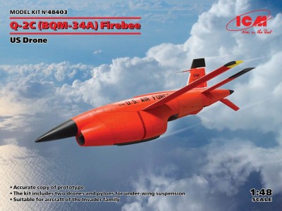 Q-2C (BQM-34A) Firebee, US Drone (2 airplanes and pilons) (100% new molds) 