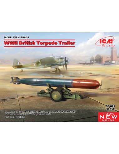 WWII British Torpedo Trailer (100% new molds) 