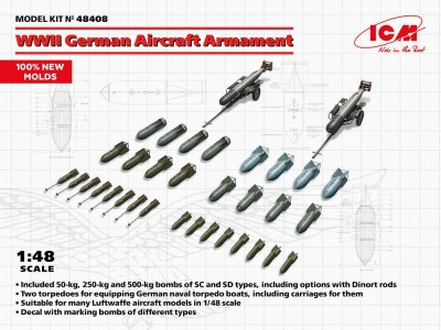 WWII German Aircraft Armament (100% new molds) 
