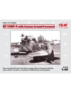 Bf 109F-4 with German Ground Personnel 