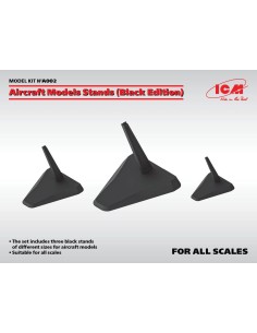Aircraft Models Stands (Black Edition)(for 1:144, 1:72, 1:48 und 1:32) 