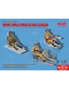 WWII Allies Pilots in the cockpit (British,Amarican,Soviet)(100%new molds) 