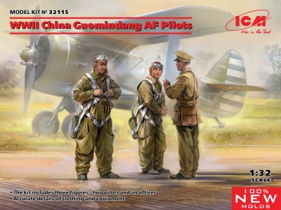 WWII China Guomindang AF Pilots (100% new molds) 