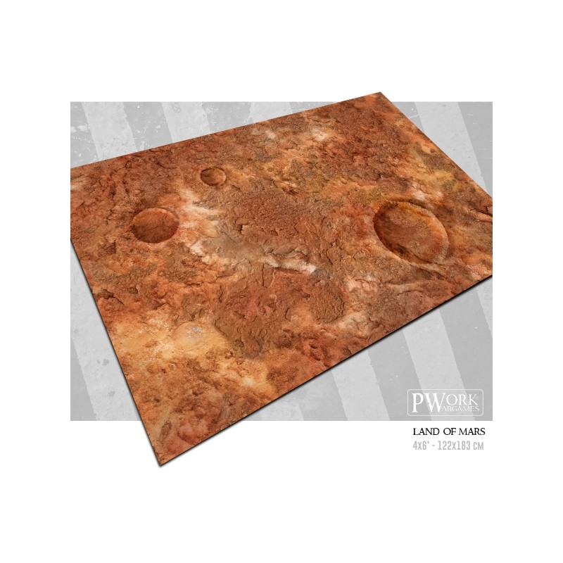 Tapis de jeu néoprène Lands of Mars 120x120cm