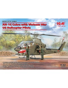 AH-1G Cobra with Vietnam War US Helicopter Pilots 