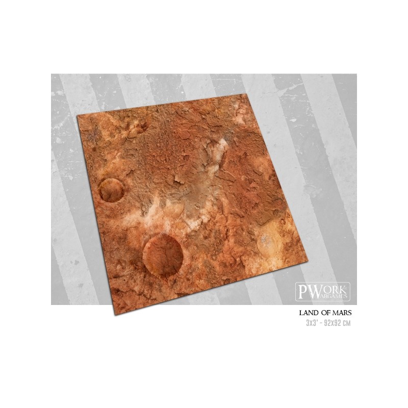 Tapis de jeu néoprène Lands of Mars 120x120cm