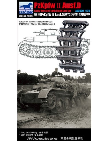 Pzkpfw.II Ausf.D (Early Version) Track Link Set 