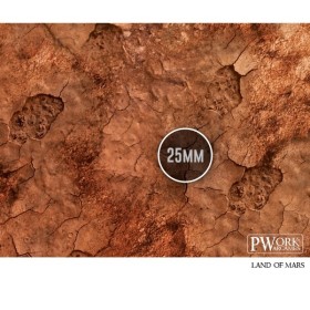 Tapis de jeu néoprène Lands of Mars 120x120cm