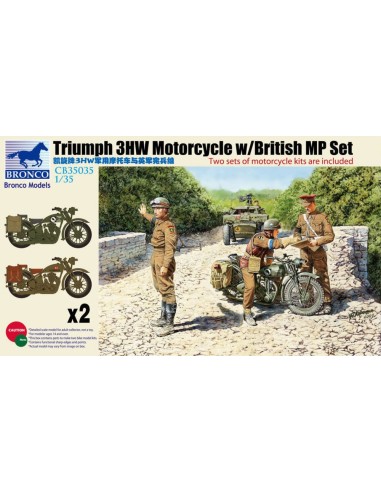Triumph 3HW Motocycle w/MP Figure Set 