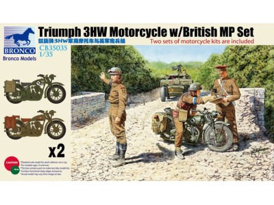 Triumph 3HW Motocycle w/MP Figure Set 