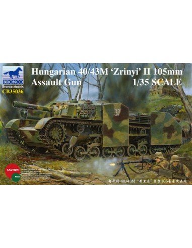 Hungarian 40/43M Zrinyi II 105mm Assault Gun 