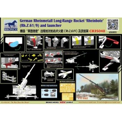 German Rheinmetall Rheinbote Rakete Rheinbote(Rh.Z.61/9) and launcher  2