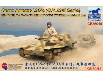 Carro Armato L35/c(C.V.33/II Serie)Fitte with the Swiss"Solothurn"S18-1100 