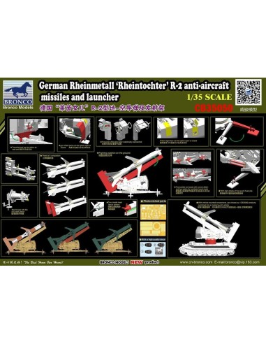German Rheinmetall'Rheintochter R-2 anti-aircraft missiles a.launcher 