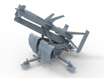 German Rheinmetall'Rheintochter R-2 anti-aircraft missiles a.launcher 