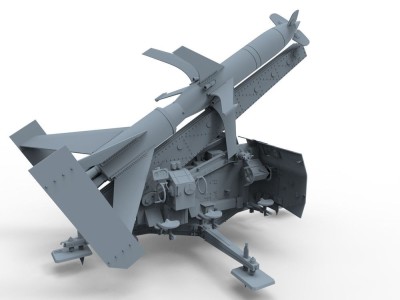 German Rheinmetall'Rheintochter R-2 anti-aircraft missiles a.launcher 