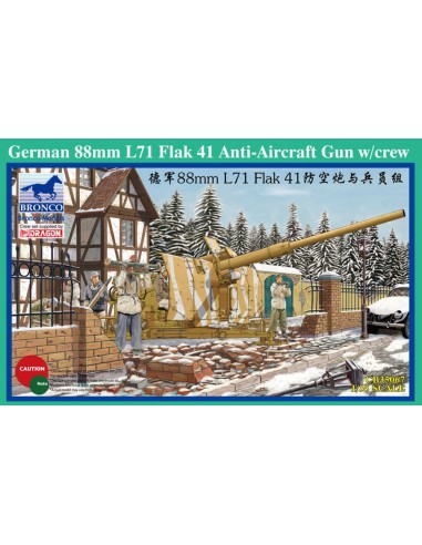 German 88mm L71 Flak 41 Anti-Aircraft Gun w/Crew 