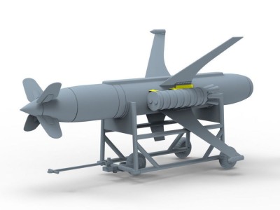 Rheintochter German R-3p Surface-to-Air Missile 