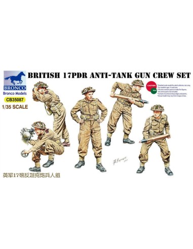 17pdr Anti-Tank Gun Crew Set 