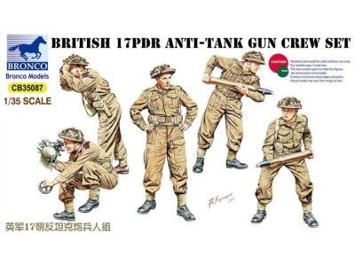 17pdr Anti-Tank Gun Crew Set 