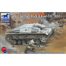 WWII German StuG III Ausf C/D with 75mm StuK 37/L24&75mm StuK40/L48(2in1)  2