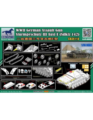 WWII German Assault Gun Sturmgeschütz III Ausf E (SdKfz 142) 