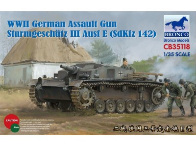 WWII German Assault Gun Sturmgeschütz III Ausf E (SdKfz 142) 