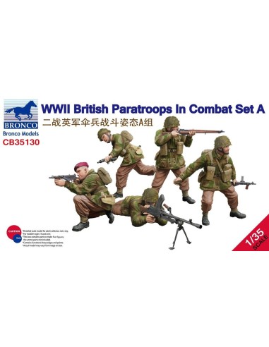 WWII British Paratroops in Combat Set A 