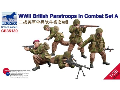 WWII British Paratroops in Combat Set A 