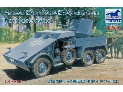 Armored Krupp Protze Kfz.69 with 3.7cm Pak 36 (late version) 