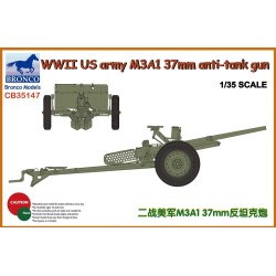WWII US Army M3A1 37mm Anti-Tank Gun 