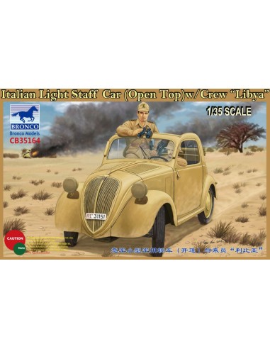 Italian Light Staff Car(Open Top) w/Crew Libya 