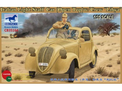 Italian Light Staff Car(Open Top) w/Crew Libya 