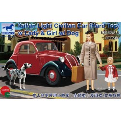 Italian Light Civilian Car (Hard Top) w/Lady & Girl 