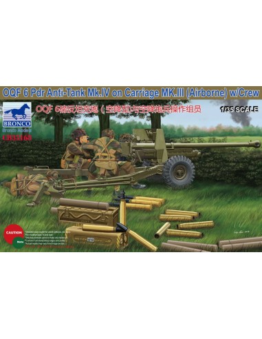 OQF 6 PDR Anti-Tank Mk.IV on Carriage MK.III(Airborna) w/Crew 