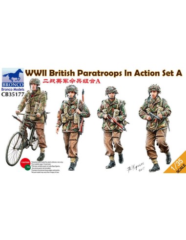 WWII British Paratroops In Action Set A 