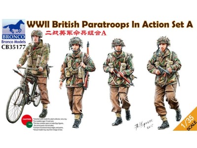 WWII British Paratroops In Action Set A 