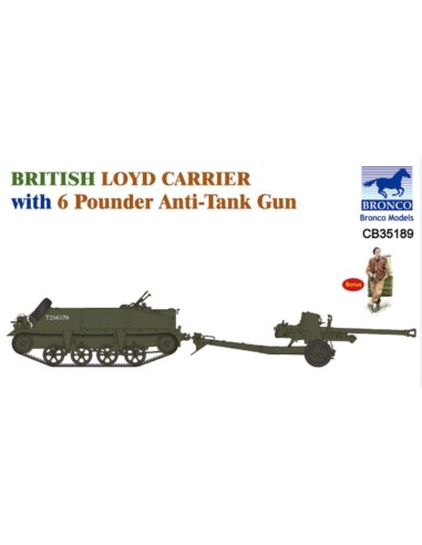 British Loyd Carrier with 6 Poundener Anti-Tank Gun 
