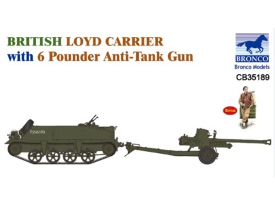 British Loyd Carrier with 6 Poundener Anti-Tank Gun 