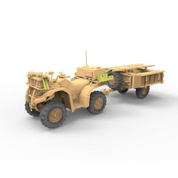 British Army ATV Quad Bike and Trailer w/Soldier  2