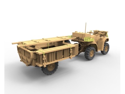 British Army ATV Quad Bike and Trailer w/Soldier 