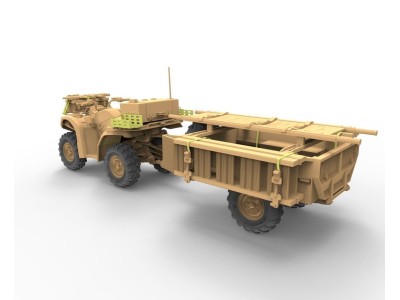 British Army ATV Quad Bike and Trailer w/Soldier 