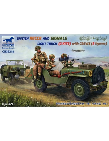 BRITISH RECCE AND SIGNALS LIGHT TRUCK (2 KITS ) with CREWS 