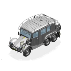 German Krupp Protze Kfz.19 Radio command Car 