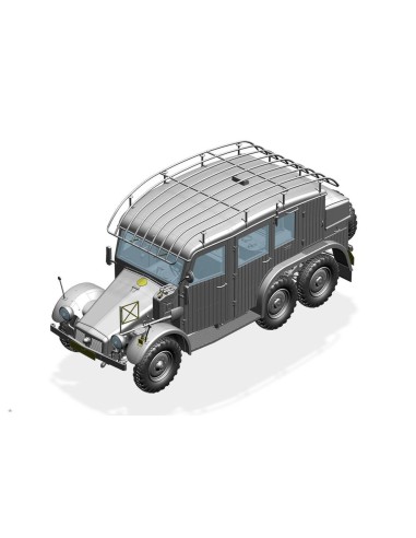 German Krupp Protze Kfz.19 Radio command Car 