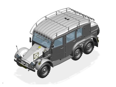 German Krupp Protze Kfz.19 Radio command Car 