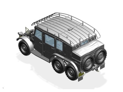 German Krupp Protze Kfz.19 Radio command Car 