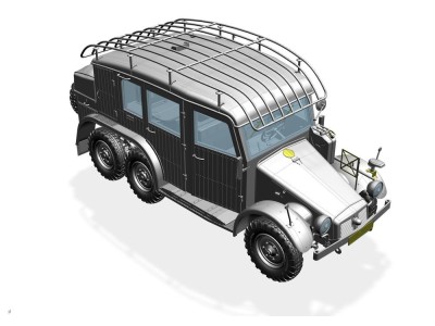 German Krupp Protze Kfz.19 Radio command Car 